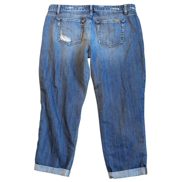 Joe’s Jeans Billie Crop Boyfriend Slim Crop Distressed Blue Jeans Women’s W32 - Picture 2 of 9
